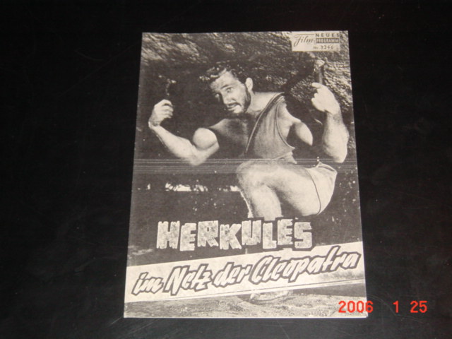 3246: Herkules im Netz der Cleopatra (Gianfranco Parolini) Brad Harris, Mara Berni, Brigitte Corey, Carlo Tamberlani, Alan Steel, Serge Gainsbourg, Irena Prosen
