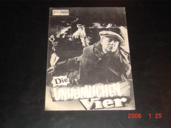 3267: Die unheimlichen Vier (Gilles Grangier) Jean Gabin, Lino Ventura, Annie Girardot, Paul Frankeur, Marcel Bozzufi, Dinan, Berval, Gina Niclos, Jean Berard, Tommy Bourdellle