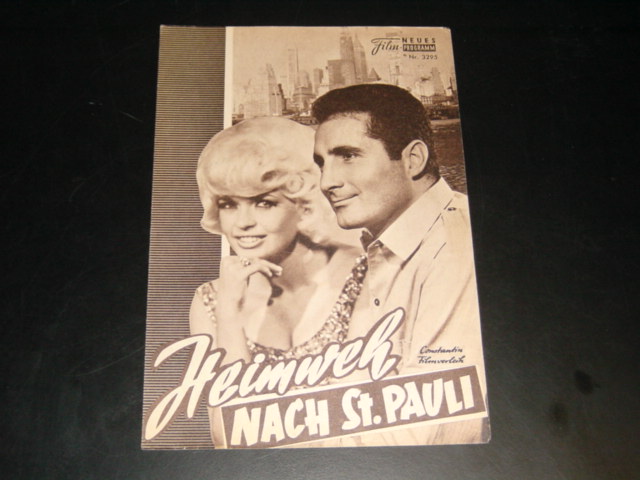 3295: Heimweh nach St. Pauli (Werner Jacobs) Freddy Quinn, Jayne Mansfield, Ulrich Haupt, Erna Sellmer, Josef Albrecht, Christa Schindler, Beppo Brem, Hein Riess, Heiner Holl, Charles Palent