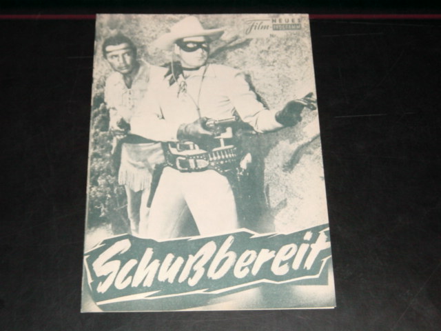 3348: Schußbereit ( Stuart Heisler ) Clayton Moore, Jay Silverheels, Lyle Bettger, Bonita Granville, Perry Lopez, Robert Wilke, John Pickard, Beverly Washburn