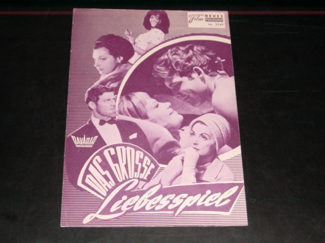 3349: grosse Liebesspiel (Alfred Weidenmann) Nadja Tiller, Daliah Lavi, Lilli Palmer, Hildegard Knef, Elisabeth Flickenschildt, Alexandra Stewart, Danielle Gaubert, Peter van Eyck, Paul Hubschmid, Martin Held, Thomas Fritsch, Walter Giller, Angela Santi
