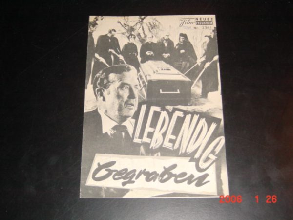 3361: Lebendig begraben (Roger Corman) Ray Milland, Alan Napier, Hazel Court, Richard Ney, Heather Angel, John Dierkes, Richard Miller, Brendan Dillon