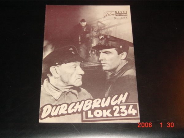 3367: Durchbruch Lok 234 (Frank Wisbar) Erik Schumann, Maria Körber, Rainer Eggers, Ingo Eggers, Olaf Eggers, Eva Fiebig, Helmut Kussin, Hans Paetsch, Anna Maria Böhme