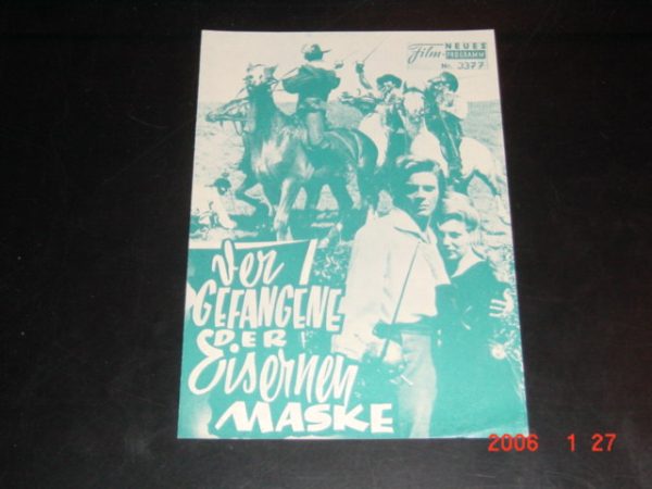 3377: Der Gefangene der Eisernen Maske (Francesco de Feo) Michel Lemoine, Wandisa Guida, Andrea Bosic, Jany Clair, Giovanni Materassi