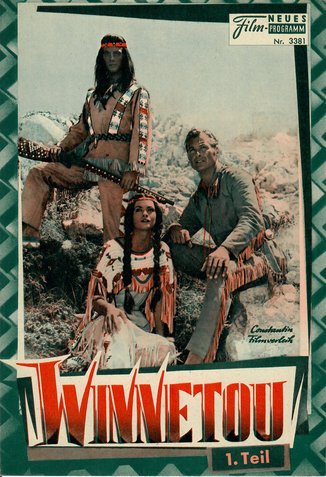 3381: Winnetou I ( Karl May ) Pierre Brice, Marie Versini, Lex Barker, Mario Adorf, Ralf Wolter, Walter Barnes, Mavid Popovic, Dunja Rajter