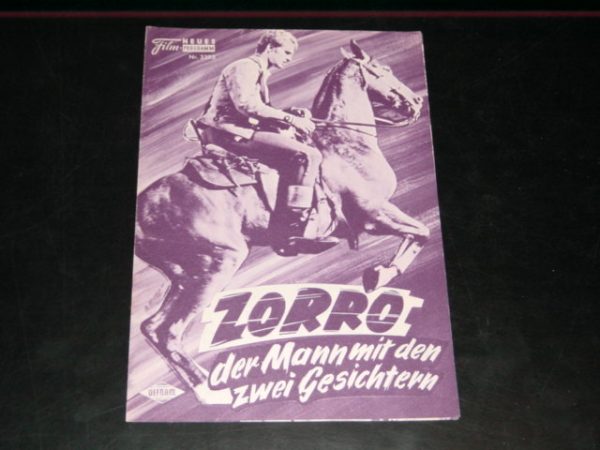3393: Zorro der Mann mit den zwei Gesichtern (Mario Caiano) Sean Flynn, Falco Lulli, Daniele de Metz, Enrique Diosdado, Mario Petri, Helga Line, Giulo Rosetti, Carlo Tamberlani, Tulio Carminati
