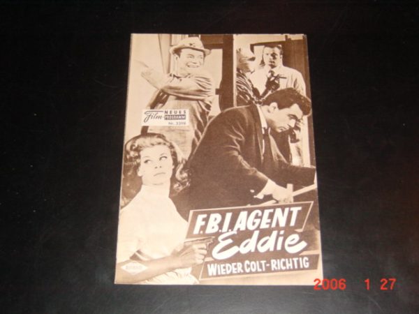 3398: F.B.I. Agent Eddie wieder Colt Richtig (Raoul Andre) Eddie Constantine, Perrette Pradier, Clement Harari, Nando Gazzolo, Janine Vila, Victor Beaumont, Sophie Hardy, Andre Bernard, Sonia Silver, Daphne Dayle, Henri Lambert