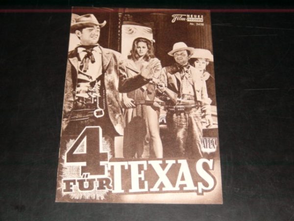 3458: 4 für Texas ( Robert Aldrich ) Frank Sinatra, Dean Martin, Anita Ekberg, Ursula Andress, Charles Bronson, Victor Buono, Edric Connor, Nick Dennis