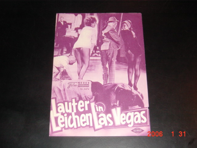 3474: Lauter Leichen in Las Vegas ( Maurice Labro ) Fernandel, Elyane d´Almeyda, Perrette Pradier, Francois Maistre, Jacques Monod, Billy Kearns, Roger Dutoit, Carl Studer, Eugene Deckers, Michel Pierre David