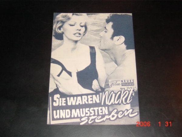 3492: Sie waren nackt und mussten sterben ( Richard Hillard ) Lee Philips, Shepperd Strudwick, Jean Hale, Lorraine Rogers, Margot Hartman, James Farentino, Kaye Elhardt, Dick van Patten
