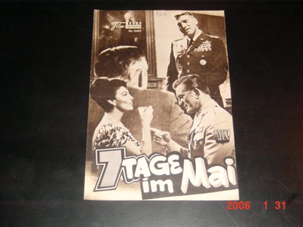 3495: 7 Tage im Mai ( John Frankenheimer ) Burt Lancaster, Kirk Douglas, Ava Gardner, Frederic March, Edmond O´Brien, Martin Balsam, George Mcready, Whit Bisell