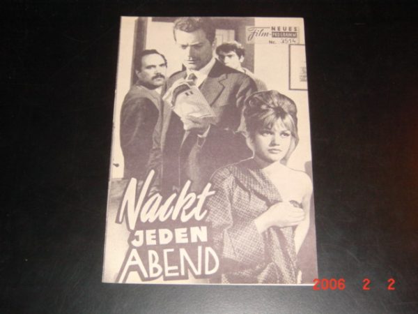 3514: Nackt jeden Abend ( Mario Sequi ) Nadia Gray, Magali Noel, Tod Windsor, Cristina Gajoni, Sami Frey, Sergio Fantoni, Stefania Sandrelli