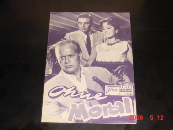 3518: Ohne Moral ( Richard Rush ) Merle Oberon, Curd Jürgens, John Agar, Steve Cochran, Steve Brody, Edward Noriega, Rebecca Iturbide, Elsa Cardenas, Tony Carbajal, Aurora Munoz, Felix Gonzales, Felipe Flores