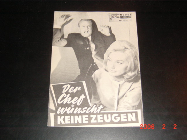 3538: Der Chef wünscht keine Zeugen ( Hans Albin und Peter Berneis ) Maria Perschy, Gustavo Rojo, Robert Cunningham, Uwe Friedrichsen, Karen Blanguernon, Rolf v. Nauckhoff, Rolf Wanka, Armin Dahlen, Ted Turner