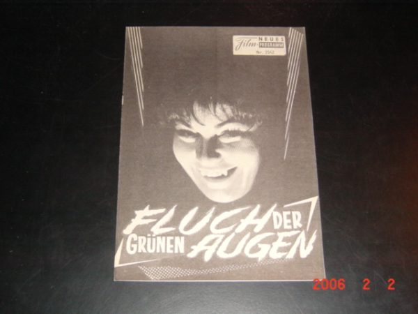 3542: Fluch der grünen Augen (Akos von Ratony) Adrian Hoven, Carl Möhner, Erika Remberg, Wolfgang Preiss, Karin Field, Emmerich Schrenk, John Kitzmiller