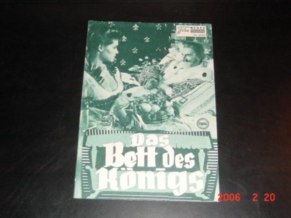 3548: Das Bett des Königs (Claude Autant-Lara) Jean Sorel, Danielle Darrieux, Francis Claude, Daniéle Gaubert, Jean Sorel, Melina Mercouri, Armond Mestral, Nicole Courcel, Bernard Blier, Pierre Brasseur, Simone Renant, Vittorio de Sico, Roger Hanin, Mou