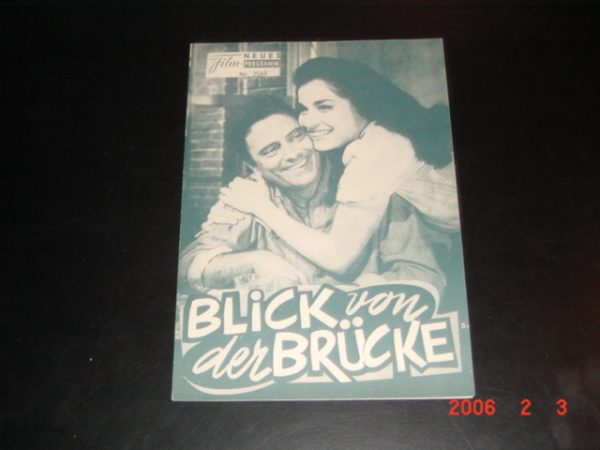 3563: Blick von der Brücke (Sidney Lumet) Raf Vallone, Jean Sorel, Maureen Stapleton, Raymond Pellegrin, Morris Carnovsky, Carol Lawrence