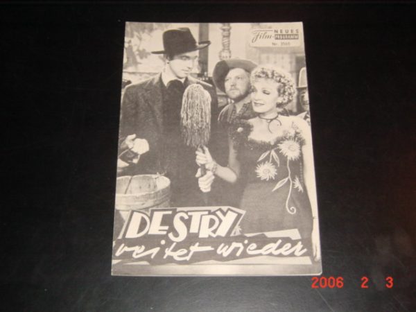 3565: Destry reitet wieder (George Marshal) Marlene Dietrich, James Stewart, Brian Donlevy, Charles Winninger, Misha Auer, Una Merkel, Irene Hervey, Allen Jekins