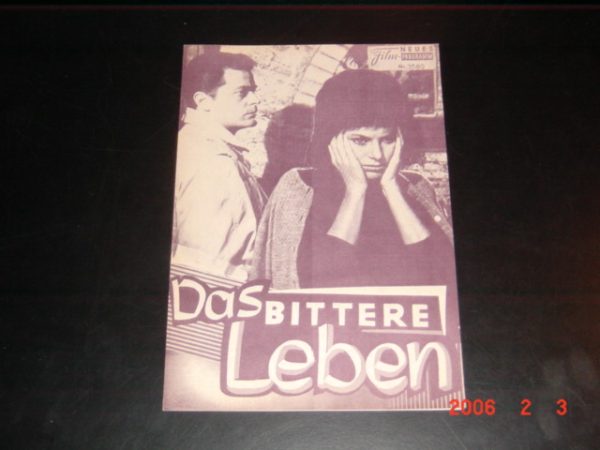 3580: Das bittere Leben ( Damiano Damiani ) Belinda Lee, Silvia Koscina, Alberto Lupo, Sergio Fantoni, Pietro Germi, Lauro Gazzolo, Andrea Checchi