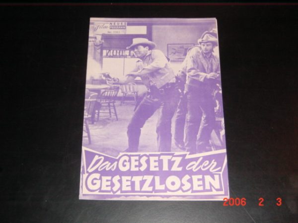 3583: Das Gesetz der Gesetzlosen ( William F. Claxton ) Yvonne de Carlo, John Agar, Dale Robertson, William Bendix, Bruce Cabot, Barton MacLane, Richard Arlen, Jady McCrea, Kent Taylor, Bil Williams, Rod Lauren