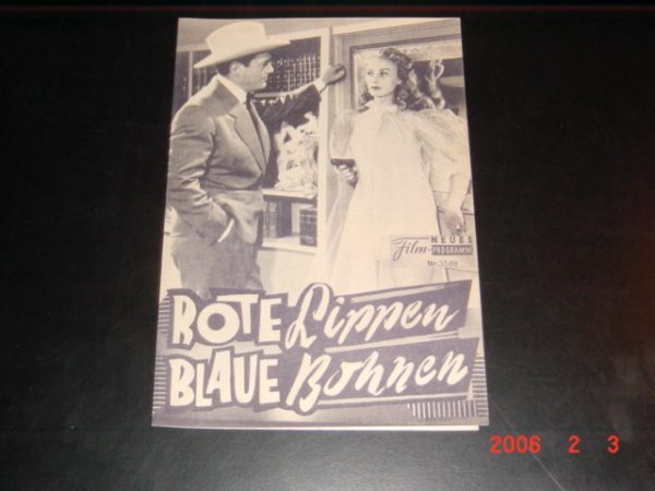 3589: Rote Lippen - blaue Bohnen ( Pierre Chevallier ) Eddie Constantine, Maria Frau, Yorik Royan, Francois Perrot, Roger Hanin, René Clermont, René Blancard, Irene Tunc, Nadine Tallier, Luisa Rivelli, Florence Landon