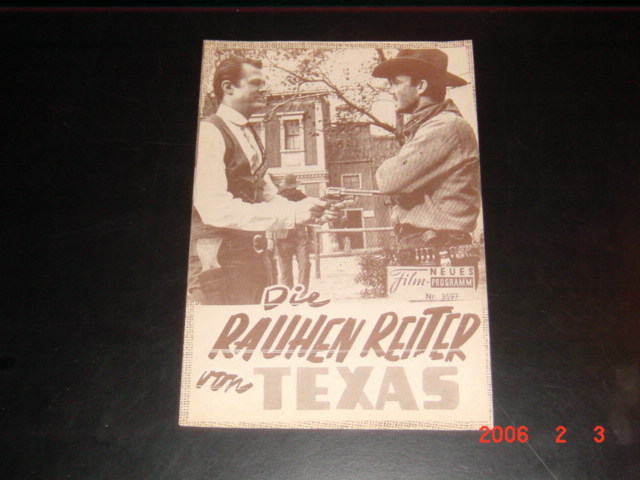 3597: Die Rauhen Reiter von Texas ( Herschel Daugherty ) Robert Culp, Brian Keith, Judi Meredith, James McMullan, Alfred Ryder, Simon Oakland, Ben Cooper, Trevor Bardette, Harry Carey jr., Dick Cutting, Addison Richards