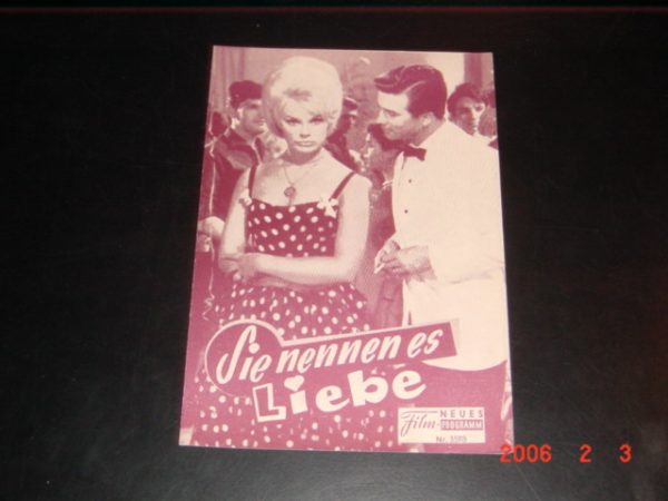 3598: Sie nennen es Liebe ( Max Pecas ) Pierre Brice, Elke Sommer, Christian Pezey, Vittoria Prado, Robert Darame, CLaire Maurier, Agnes Spaak, Michelle Bardolett, Jenny Astruc