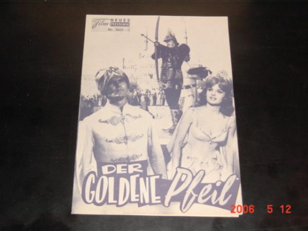 3600: Der goldene Pfeil (Antonio Margheriti) Rossana Podesta, Tab Hunter, Umberto Melnati, Giustion Durano, Mario Feliciani, Jose Jaspe, Giampaolo Rosmino, Renato Baldini, Rosaria Borelli