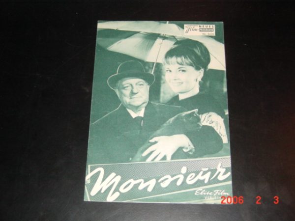 3620: Monsieur (Jean-Paul le Chanois) Jean Gabin, Liselotte Pulver, Mireille Darc, Peter Vogel, Philippe Noiret, Heinz Blau