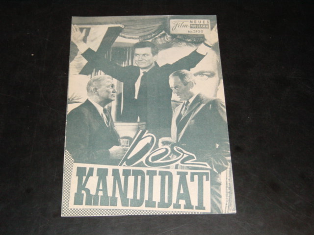 3730: Der Kandidat (Franklin Schaffner) Henry Fonda, Cliff Robertson, Lee Tracy, Margaret Leighton, Edie Adams, Shelley Berman, Ann Sothern, Gene Raymond, Kevin McCarthy, Mahalia Jackson