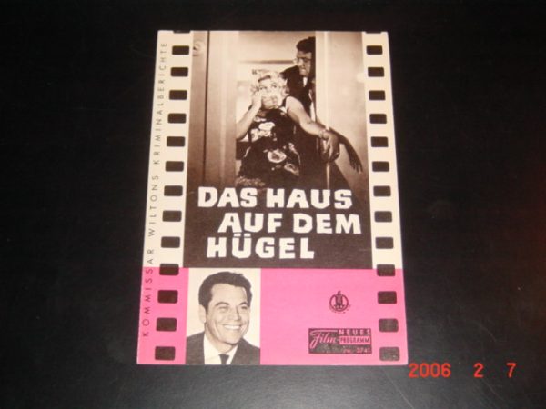 3741: Das Haus auf dem Hügel (Werner Klingler) Ron Randell, Roger Hanin, Paul Esser, Bum Krüger, Pinkas Braun, Virgine Rodin, Roger Hanin, Christiane Maybach, Laya Rakin, Barbara Frey