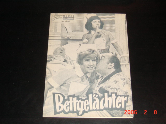 3748: Bettgelächter (Robert Asher) Norman Wisdom, Edward Chapman, Jeanette Sterke, Jerry Desmonde, Jill Melford, Glyn Houston, Hazel Hughes, Patsy Rowlands