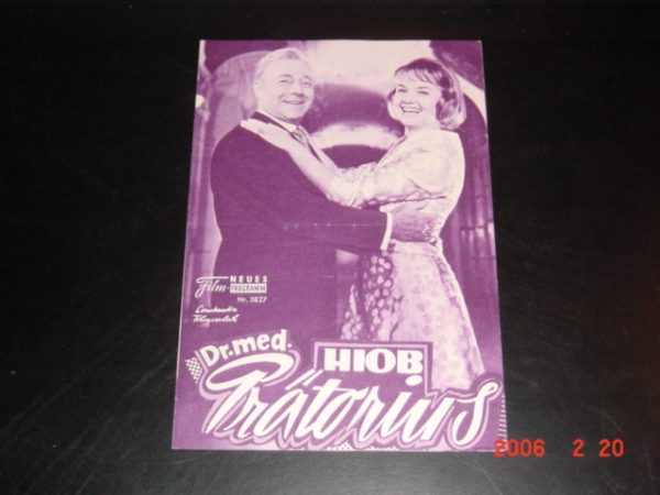 3827: Dr. med. Hiob Prätorius (Kurt Hoffmann) Heinz Rühmann, Liselotte Pulver, Fritz Rasp, Fritz Tillmann, Werner Hinz, Peter Lühr, Claus Schwarzkopf, Robert Klupp