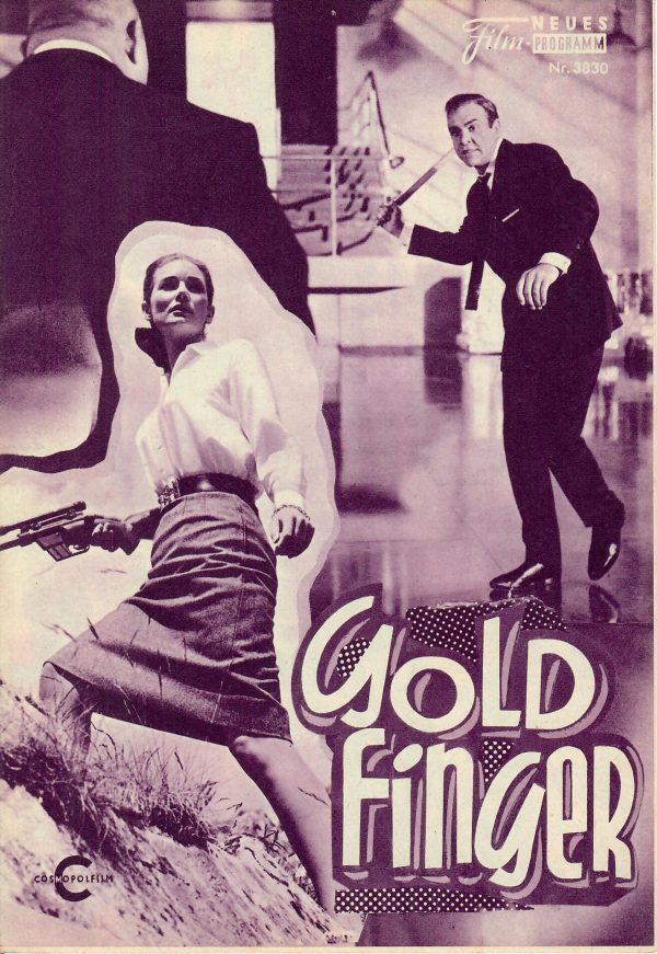 3830: Goldfinger ( James Bond 007 ) ( braun ) Gert Fröbe, Shirley Eaton, Sean Connery, Honar Blackman, Tania Mallett, Martin Benson, Cec Linder, Austin Willis, Lois Maxwell