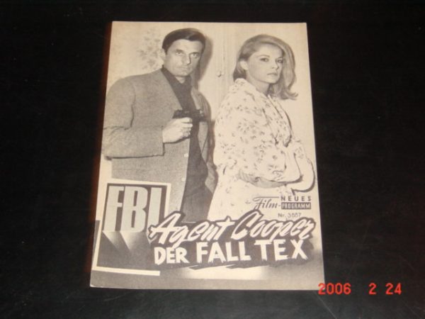 3887: FBI Agent Cooper Fall Tex (Maurice Labro) Virna Lisi, Dominique Paturel, Jacques Balutin, Andre Weber, Jacques Monod