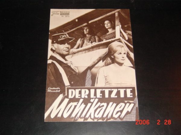 3914: Der letzte Mohikaner (Harald Reinl) Karin Dor, Joachim Fuchsberger, Carl Lange, Anthony de Teff, Kurth Großkurth, Marie France, Stelio Gandelli