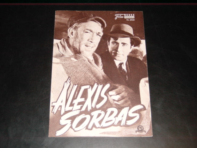 3929: Alexis Sorbas (Michael Cocoyannis) Anthony Quinn, Alan Bates, Irene Papas, Lila Kedrova, George Foundas, Eleni Anousaki