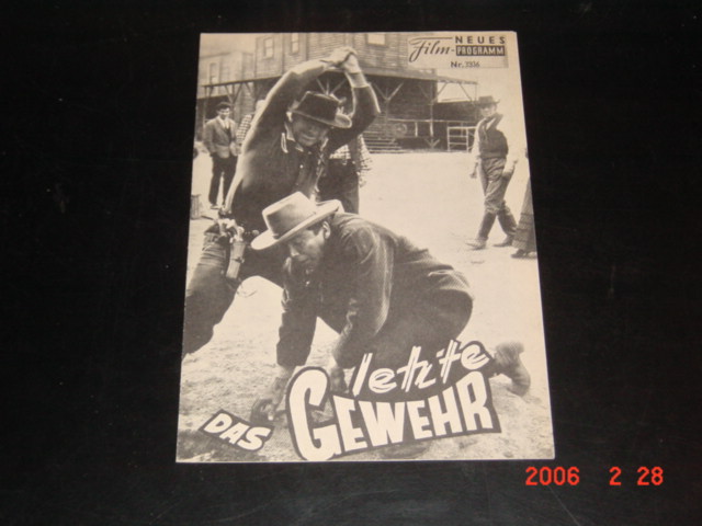 3936: Das letzte Gewehr (Serge Bergon) Cameron Mitchell, Carl Möhner, Ketty Carver, Mary Gordon, Vic Nojaski, Harris Cooper, Rosy March