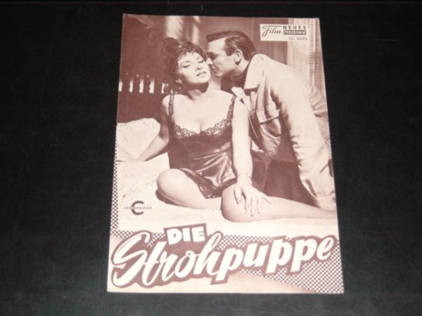 3696: Die Strohpuppe (Basil Dearden) Gina Lollobrigida, Sean Connery, Ralph Richardson, Johnny Sekka, Laurence Hardy, Danny Daniels, Peter Madden, Alexander Knox, Joseph Wise, Ronald Hatton, Michael Goodliffe, Douglas Wilmer, Andre Norell