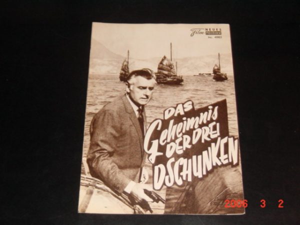 4003: Das Geheimnis der drei Dschunken (Ernst Hofbauer) Stewart Granger, Rossana Schiaffino, Harald Juhnke, Horst Frank, Paul Klinger, Margit Saad, Sieghardt Rupp, Paul Dahlke, Helga Sommerfeld
