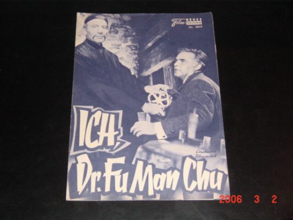 4019: Ich, Dr. Fu Man Chu (Don Sharp) Christopher Lee, Karin Dor, Joachim Fuchsberger, Nigel Green, Walter Rilla, Peter Mosbacher, James Robertson Justice, Howard Marion Crawford, Tsai Chin, Harry Brogan