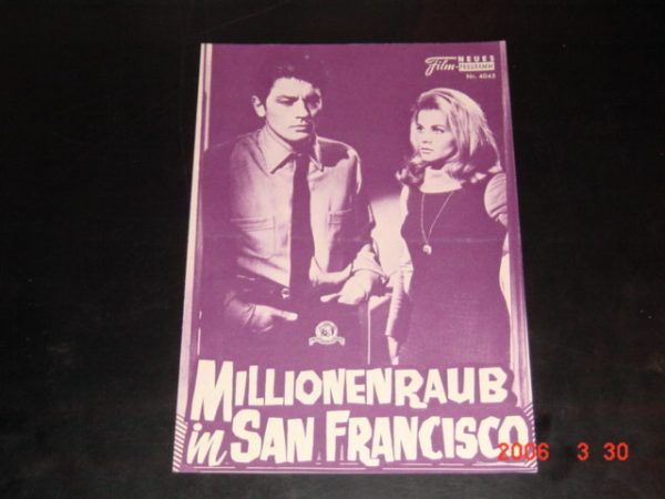4045: Millionenraub in San Francisco (Ralph Nelson) Alain Delon, Ann Magret, Van Heflin, Jack Palance, John Davis Chandler