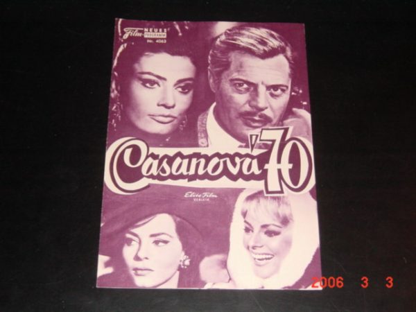 4063: Casanova 70 (Mario Monnicelli) Michele Mercier, Virna Lisi, Marisa Mell, Enrico Maria Salerno, Liana Orfei, Guido Alberti, Beba Loncar, Moira Orfei, Yolanda Modio