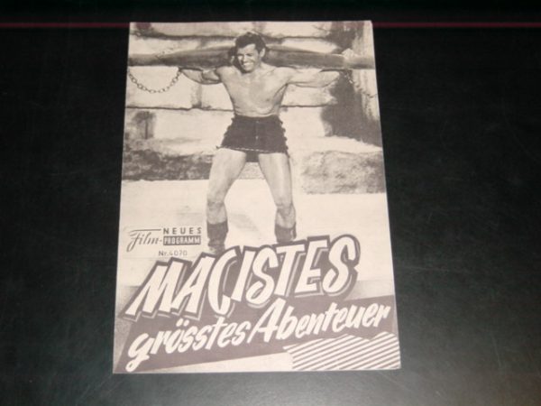 4070: Macistes grösstes Abenteuer (Giacomo Gentilomo) Gordon Scott, Gianna Maria Canale, Jacques Sernas, Leonora Ruffo, Mario Feliciani, Annabella Incontrera