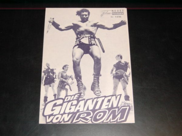 4096: Die Giganten von Rom (Mino Loy und Luciano Martino) Richard Harrison, Pierro Lulli, Wandisa Guida, Ettore manni, Rulph Hudson, Nivole Tessier, Freddy Unger, Renato Baldini, Alessandro Sperli, Philippe Hersent