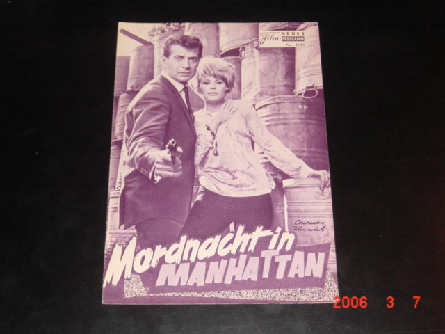 4139: Mordnacht in Manhattan (Harald Philipp) George Nader, Heinz Weiss, Monika Grimm, Elke Neidhardt, Kurd Pieritz, Silivie Solar, Sigurd Fitzek, Daniel Dimitri, Willy Semmelrogge