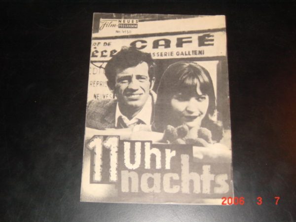 4150: 11 Uhr nachts (Jean-Luc Godard) Jean Paul Belmondo, Anna Karina, Dirk Sanders, Raymond Devos, Roger Dutoit, Hans Meyer