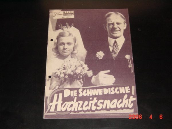 4173: Die schwedische Hochzeitsnacht (Ake Falck) Jarl Kulle, Lars Ekborg, Lena Hansson, Christina Schollin, Edvin Adolphson, Isa Quensel, Catrin Westerlund, Tor Isedal, Lars Ekborg