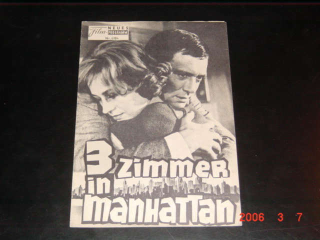 4184: 3 Zimmer in Manhattan (Marcel Carne) Annie Giradot, Maurice Ronet, O. E. Hasse, Roland Lesaffre, Gabriele Ferzetti, Genevieve Page, Margaret Nolan, Virginia Vee