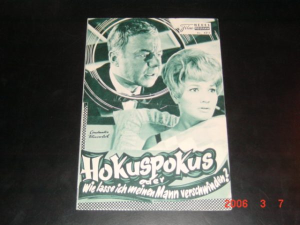 4211: Hokuspokus (Kurt Hoffmann) Heinz Rühmann, Liselotte Pulver, Richard Münch, Fritz Tillmann, Klaus Miedel, Stefan Wigger, Joachim Teege, Käthe Braun, Edith Elsholtz, Tatjana Sais